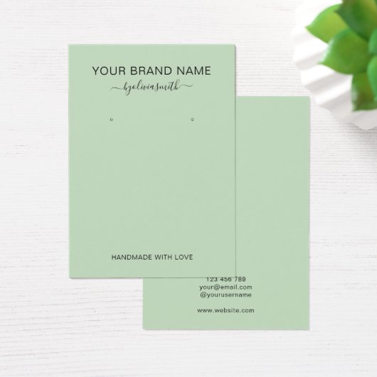 Minimale moderne Green Juwelry Display Card (Schreibtisch)