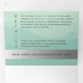 Minimale moderne Heirat Dreifach Gefaltete Einladung (Innen Erste Seite)