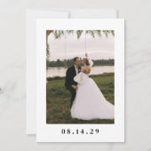 Minimale moderne Hochzeit mit mehreren Fotos Ankündigung (Vorderseite)