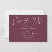 Minimale moderne Hochzeit Save The Date (Vorderseite)