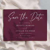 Minimale moderne Hochzeit Save The Date