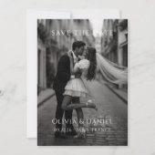 Minimale moderne Hochzeit - Save-the-Date Save The Date (Vorderseite)