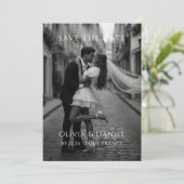 Minimale moderne Hochzeit - Save-the-Date Save The Date (Stehend Vorderseite)