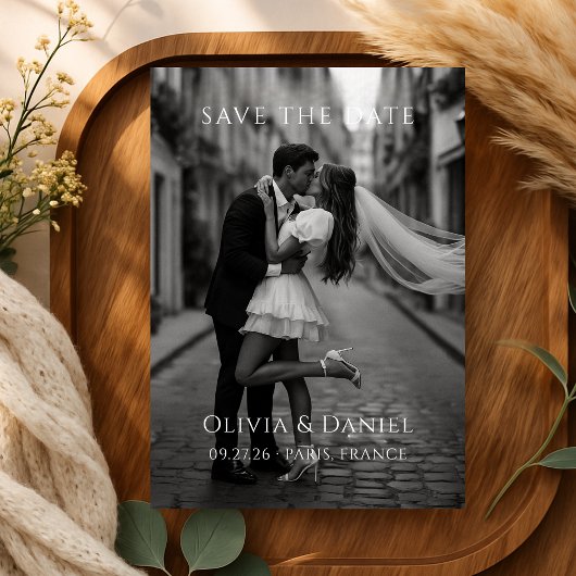 Minimale moderne Hochzeit - Save-the-Date Save The Date