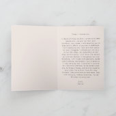 Minimale moderne Hochzeit Vow Book | Ihre Gesänge Ankündigung (Innenseite)