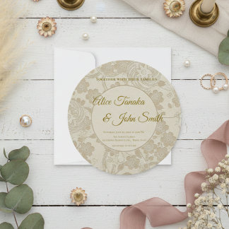 Minimale moderne Hochzeitseinladung – Elegant JP Einladung