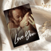 Minimale moderne I-Liebe Sie Foto ersetzen Beilage Postkarte