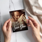 Minimale moderne I-Liebe Sie Foto ersetzen Beilage Postkarte