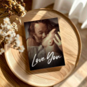 Minimale moderne I-Liebe Sie Foto ersetzen Beilage Postkarte