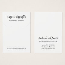 Minimale moderne kalligraphische Schmuckkarte