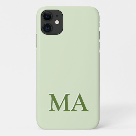 Minimale moderne Monogramm-iPhone Case-Mate iPhone Hülle (Rückseite)