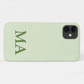 Minimale moderne Monogramm-iPhone Case-Mate iPhone Hülle (Rückseite (Horizontal))