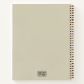 Minimale moderne Monogramm Name Crochet Banana Notizblock (Rückseite)