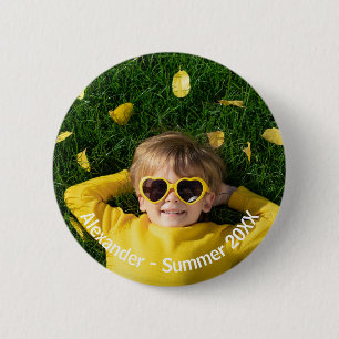 Minimale moderne personalisierte Fotos mit individ Button