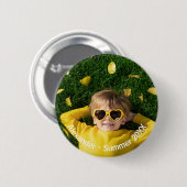 Minimale moderne personalisierte Fotos mit individ Button (Vorne & Hinten)