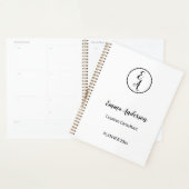 Minimale moderne professionelle Monogramm Planer (Anzeige)