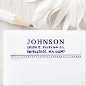 Minimale moderne Rücksendeadressen-Aufkleber (Insitu)