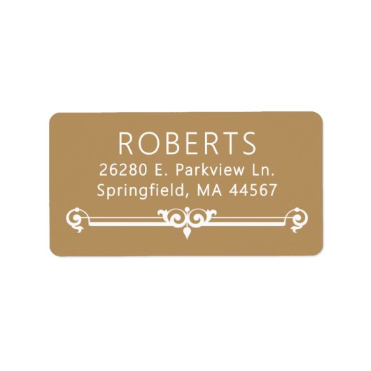 Minimale moderne Rücksendeadressen-Aufkleber Adressaufkleber (Vorne)