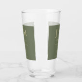 Minimale moderne Salbei- und Goldene einfache Hoch Glas (Links)