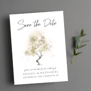 Minimale Moderne "Save the Date" Ankündigungspostkarte