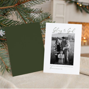 Minimale moderne Schrift Foto Christlich Feiertagskarte