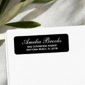 Minimale moderne Schrift Rücksendeadresse Benutzer