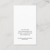 Minimale moderne Sitzmöglichkeiten für Haustiere | Visitenkarte (Rückseite)