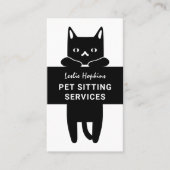 Minimale moderne Sitzmöglichkeiten für Haustiere | Visitenkarte (Vorderseite)