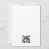 Minimale moderne Typografie-Foto Hochzeit Save The Date (Rückseite)