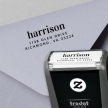 Minimale moderne Typografie Name Rücksendeadresse