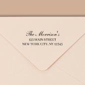 Minimale moderne Typografie-Rücksendeadresse Permastempel