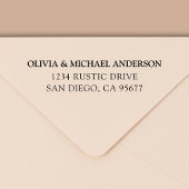 Minimale moderne Typografie-Rücksendeadresse Permastempel