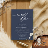 Minimale moderne Unterzeichnung der Ehe durch die  Einladung