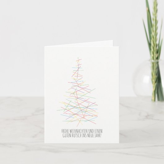 minimale, moderne Weihnachten (Vorderseite)
