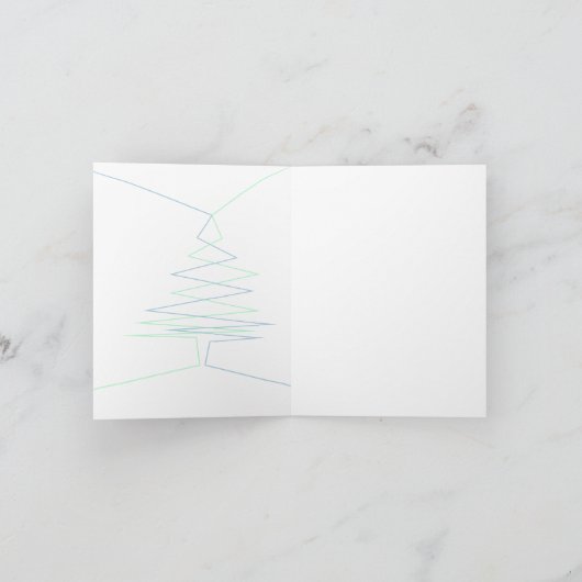 minimale, moderne Weihnachten (Innenseite)