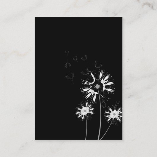 Minimale moderne zarte blumenmonogramm Hochzeit Begleitkarte (Rückseite)