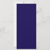 Minimale Mondsterne Navy Blau Himmlische Hochzeit Einladung (Rückseite)