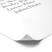 Minimale monochrome Acryl-6-Tischplanposter Poster (Ecke)