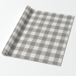 Minimale monochrome Karo-Feiertage Geschenkpapier