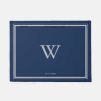 Minimale Monogram Welcome Anchor Navy | Silber