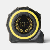 Minimale Monogramm, Goldenes Laurel Maßband (Vorderseite)