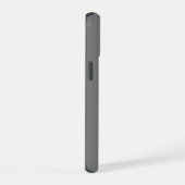 Minimale Monogramm-Grau iPhone 15 Hülle (Rechte Seite)
