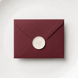 Minimale Monogramm-Hochzeitspaare Wachssiegel Selbstklebend