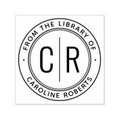 Minimale Monogramm-Initialen aus der Bibliothek Permastempel (Design)