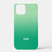 Minimale monogramm Licht bis dunkelgrüne Strahlung