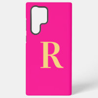 Minimale Monogramm Modernes Hot Pink