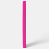 Minimale Monogramm Modernes Hot Pink Samsung Galaxy Hülle (Linke Seite)