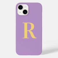 Minimale Monogramm Modernes Lila Lilac