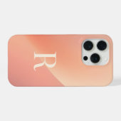 Minimale Monogramm-R-Handyhülle – Ästhetischer Buc iPhone Hülle (Rückseite (Horizontal))
