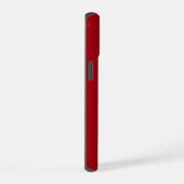 Minimale Monogramm Rot iPhone 15 Hülle (Rechte Seite)